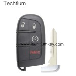 433Mhz 46 chip FCC:M3N40821302 keyless 3+1 button remote key for Jeep 2014-2018